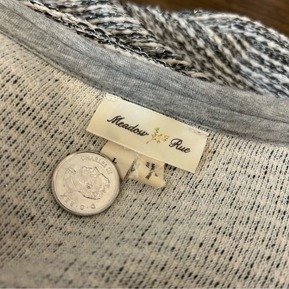 Meadow Rue Black and White Striped Tunic Size S - Picture 6 of 10